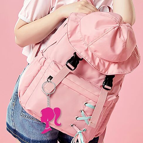 Stcomart 6 PCS Pink Keychain Car Key Chain for Women, Pink Girl Purse Bag Accessories in Kuwait