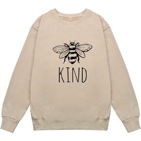 YITAN Women Graphic Drop Shoulder Sweatshirts Loose kind Sweaters