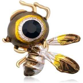 Brooch pins Women Enamel Crystal Animal Insect Pin Lapel Pin Large Safety Pin