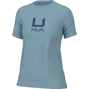 HUK Women's Performance Fishing Logo Tee, Short Sleeve T-Shirt
