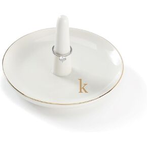 VINCOMIC Mr.& Mrs Wedding Ring Holder-Jewelry Holder, Engagement Wedding Gifts for Couples,Ceramic White in Kuwait