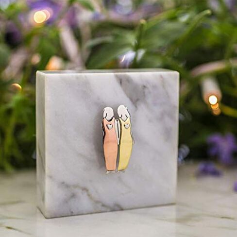 Abaodam 1 Set Sister Brooch Pin Best Friends Sister Brooch Badge Alloy Sweater Breast Pins Clips (Two Sisters) in Saudi Arabia