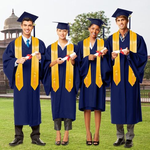 Graduation Cap and Gown 2026 Set with Tassel Honor Cord Graduation Stoles for High School College Bachelor in Kuwait