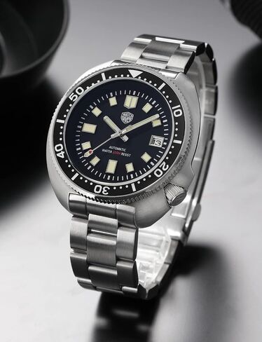ساعات غواص أوتوماتيكية من واتش دايفز للرجال، حركة NH35 6105 ساعة يد 200 متر كريستال ياقوتي للرجال ساعة مضيئة للغاية 316L من الفولاذ المقاوم للصدأ in Kuwait