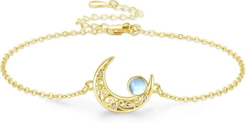 سوار القمر Twoowl للنساء 925 الفضة الاسترليني Moonstone القمر سوار سلتيك القمر مجوهرات هدايا للفتيات in Kuwait