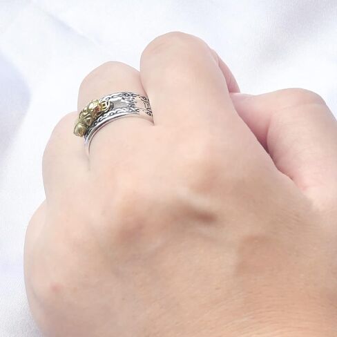 Niqnay Feng Shui Pixiu Mantra Ring البوذية تميمة الحظ السعيد حماية مزدوجة الثروة الحب الصحة هدية للرجال النساء قابل للتعديل خواتم الإصبع مجوهرات ماني المال الدائري Anillo Lucky Girl Boy in Kuwait