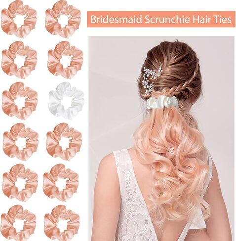 KUUQA Sunglasses and Satin Bridesmaid Scrunchies Bachelorette Party Sunglasses Bulk Bride Bridesmaid Glasses Wedding Décor in Saudi Arabia