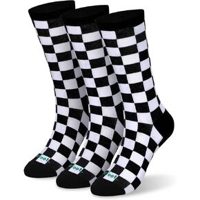 MONFOOT Women's and Men's 3 Pack Athletic Skate Cushioned Crew Socks