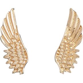 2Pcs Vintage Angel Wings Brooch Pin Set,Gold Silver Wings Lapel Pin Wings Suit Pin Wedding Party Jewelry for Women Men Birthday Gifts