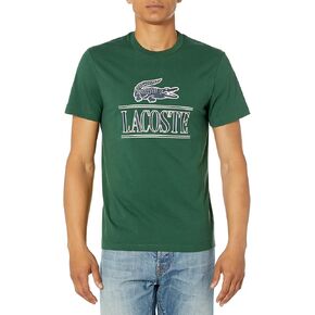 Lacoste Men's Short Sleeve Crew Neck Croc Graphic T-Shirt
