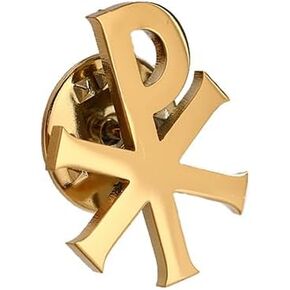 Stainless Steel Labarum Chi-Rho Symbol Brooch and Pin in Saudi Arabia