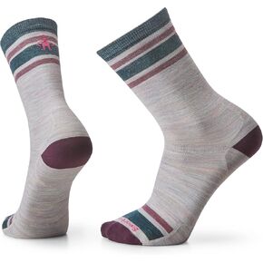 Smartwool Everyday Zero Cushion Merino Wool Top Split Stripe Crew Socks for Men and Women