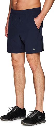 RBX Men's Woven Gym Shorts 7" Quick Drying Running Shorts with Pockets Athletic Fit X-Dri Moisture Wicking Training Shorts in Kuwait