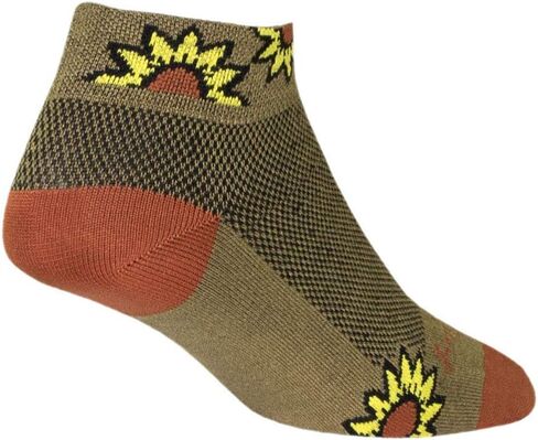 SockGuy, Sunny, Crew Sock, Sporty and Stylish, 1 Inch - Small/Medium in Saudi Arabia