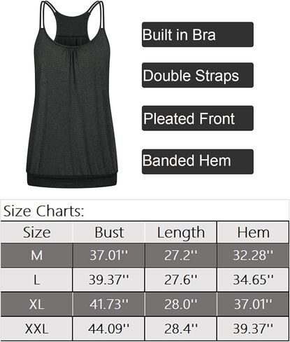 قمصان Viracy النسائية المدمجة في حمالة الصدر للتمرين، قمصان رياضية مبطنة للجري واليوجا in Kuwait