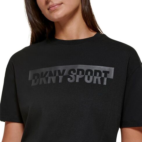 تي شيرت نسائي قصير بشعار Drop Out من DKNY in Kuwait