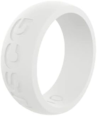 خاتم QALO للرجال من السيليكون المطاطي، فروع الخدمة، كلاسيكي Q2X، خاتم زفاف من مطاط السيليكون، قابل للتنفس، خاتم زفاف متين للرجال، متعدد الألوان in Kuwait