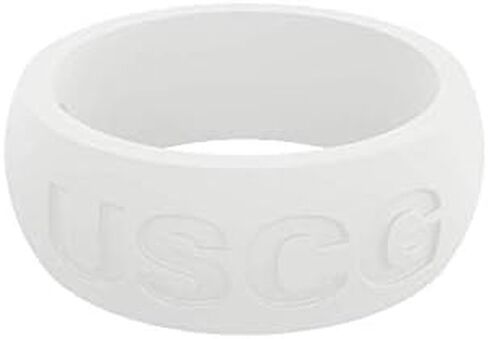 خاتم QALO للرجال من السيليكون المطاطي، فروع الخدمة، كلاسيكي Q2X، خاتم زفاف من مطاط السيليكون، قابل للتنفس، خاتم زفاف متين للرجال، متعدد الألوان in Kuwait