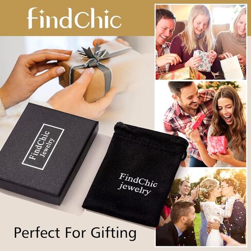 FindChic Stainless Steel Black/Blue Gemstone Signet Rings for Men Women Square Created Topaz/Custom Birthstone Nugget Ring for Party Anniversary Size 7 to 14 + Gift Box in Kuwait