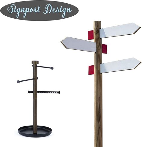 منظم مجوهرات SRIWATANA، حامل قلادة على شكل شجرة مجوهرات حامل مجوهرات للأقراط والأساور والحلقات والساعات in Kuwait