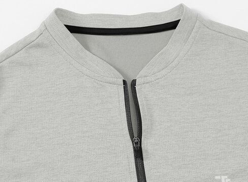 Gopune Women's Sleeveless Golf Shirts Quick Dry Zipper Collarless Activewear Tennis Polo T-Shirts in Kuwait