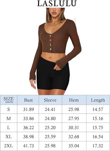 سترة نسائية LASLULU مقصوصة من الصوف برقبة على شكل حرف V وأكمام طويلة سترة مضلعة بأزرار للتمرين معاطف سترة رياضية in Kuwait