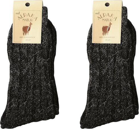 Leo Design 2pack Natural Alpaca Wool & Lambs Wool Socks for Men & Women, Premium, Thick Heavy Blend, Winter, Thermal in Saudi Arabia