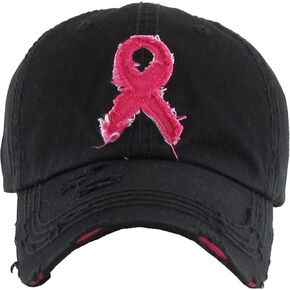 Pink Ribbon Women's Awareness Vintage Baseball Cap in Kuwait