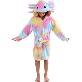 CuteOn Bathrobe for Women Soft Fleece Hooded Plush Loungewear
