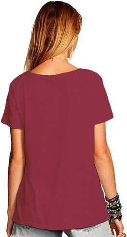 Romastory Womens Street Pattern Novelty T-Shirt Short Sleeve Loose Summer Tops Tee Shirts in Kuwait