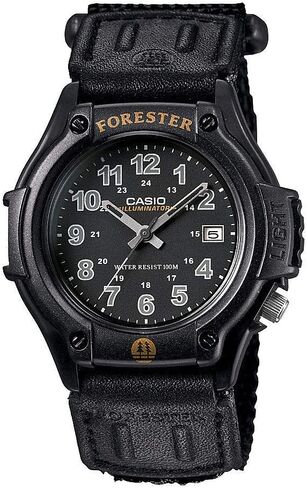 Casio FT500WC-1BV Men's Forester Illuminator LED Light Black Dial Velcro Band Analog Watch in Saudi Arabia