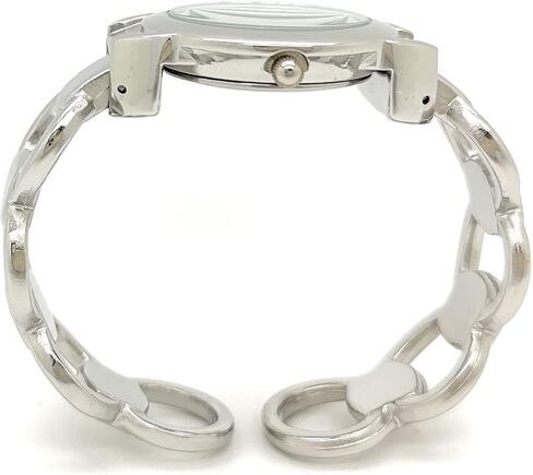 Wincci Ladies Elegant Metal Bangle Cuff Fashion Analog Quartz Watch Mother of Pearl Dial in Kuwait