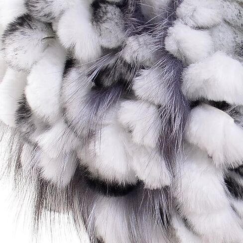 قبعة فرو الأرنب - قبعات شتوية عصرية للنساء قبعة سكوليز دافئة من الفرو الحقيقي in Kuwait