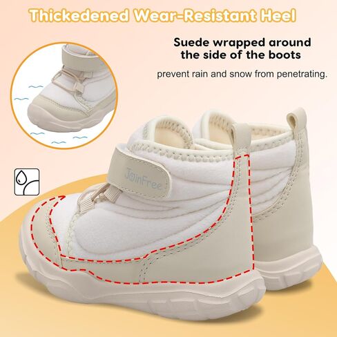 JOINFREE طفل بنين بنات أحذية الشتاء الاطفال في الهواء الطلق الجوارب الدافئة عدم الانزلاق أحذية مشي حذاء من الجلد خفيفة الوزن منزل شبشب منزل in Kuwait