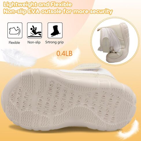 JOINFREE طفل بنين بنات أحذية الشتاء الاطفال في الهواء الطلق الجوارب الدافئة عدم الانزلاق أحذية مشي حذاء من الجلد خفيفة الوزن منزل شبشب منزل in Kuwait