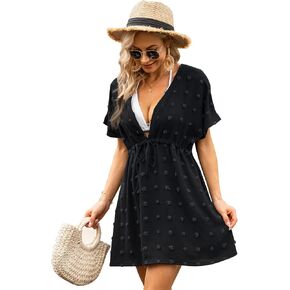 EISHOPEER بدلة استحمام نسائية تغطي 2023 ملابس سباحة صيفية مثيرة بيكيني للشاطئ فساتين تغطية in Kuwait