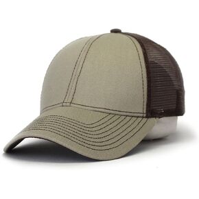 The Vintage Year Plain Two Tone Cotton Twill Mesh Adjustable Trucker Baseball Cap in Kuwait