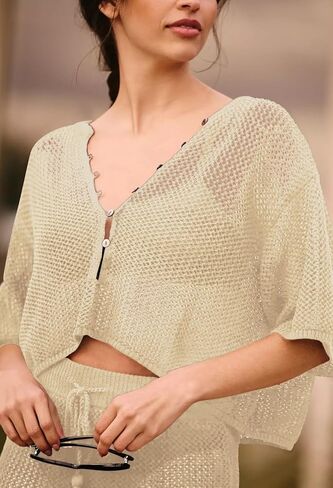 الوردي الملكة 2 قطعة ملابس السباحة الكروشيه يغطي للنساء الجوف خارج محبوك ثوب السباحة التستر الشاطئ المحاصيل الأعلى والتنورة مجموعات in Kuwait