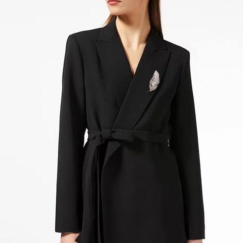 دبوس بروش من ريش كاولين للنساء والرجال 925 فضة استرلينية حساسة إكسسوارات أنيقة فستان أزياء صديرية العروة لقبعة حقيبة بدلة ربطة عنق زفاف عيد الميلاد مجوهرات in Kuwait