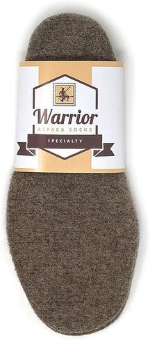 جوارب Warrior Alpaca - نعال وبطانات داخلية من صوف الألبكة بنسبة 100% للأحذية والأحذية طويلة الرقبة، زوج واحد - حافظ على الدفء/البرودة بشكل طبيعي - تم قصها لتناسب مقاسك المخصص. (صغير) in Saudi Arabia