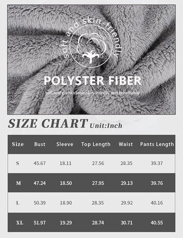 Arssm Women Fluffy Pajamas Set Fleece Pullover Pants Winter Loose Plush Lounge Sets 2 Piece Cozy Sleepwear in Kuwait