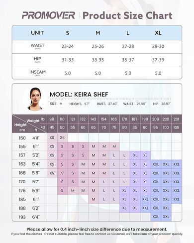 شورت يوجا لراكبي الدراجات النارية عالي الخصر من بروموفير للنساء مع جيوب شورت مضغوط للتمرين والجري 5 بوصة/8 بوصة in Kuwait