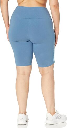 adidas Women's Badge of Sport 2-Tone 3-Stripes Graphic Bike Shorts in Saudi Arabia