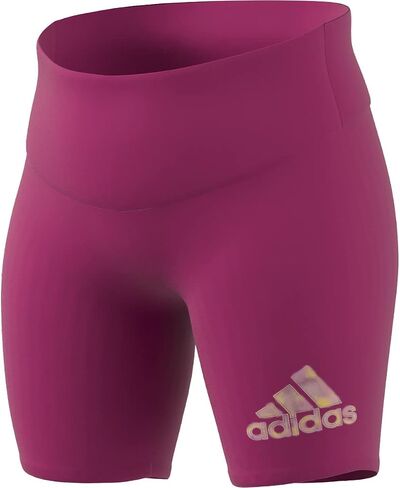 adidas Women's Badge of Sport 2-Tone 3-Stripes Graphic Bike Shorts in Saudi Arabia