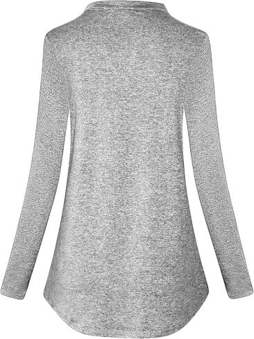 قمصان بولو نسائية طويلة الأكمام من MOQIVGI للتمرينات الرياضية الكاجوال واليوجا والجري in Kuwait