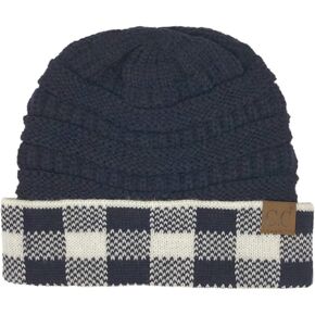 CC Winter Fall Trendy Chunky Stretchy Cable Knit Beanie Hat in Saudi Arabia