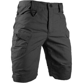 HYCOPROT Men's Tactical Cargo Shorts Waterproof Lightweight Work Short Quick Dry Military Multi Pockets Ripstop for Hiking