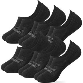 32 DEGREEES Men's 6 Pack Comfort No Show Socks | Anti-Odor | Cushioned Heel | Fitted | Active | Casual | Work