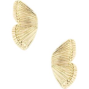 أقراط جناح الفراشة، أزرار نصف مجنحة، أقراط مسمارة، أقراط للنساء، أقراط ذهبية، هدية لها in Kuwait