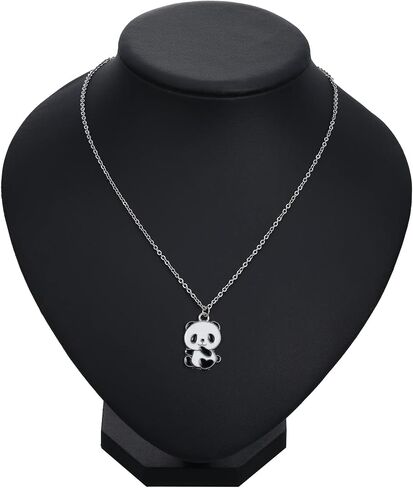 Winssigma Panda Necklace for Girls, Lovely Panda Keychain Panda Bracelet Panda Gift for Teens in Kuwait